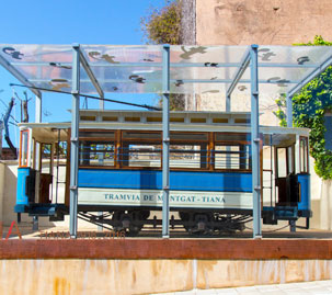 Bagó del tramvia que anava de Montgat a Tiana